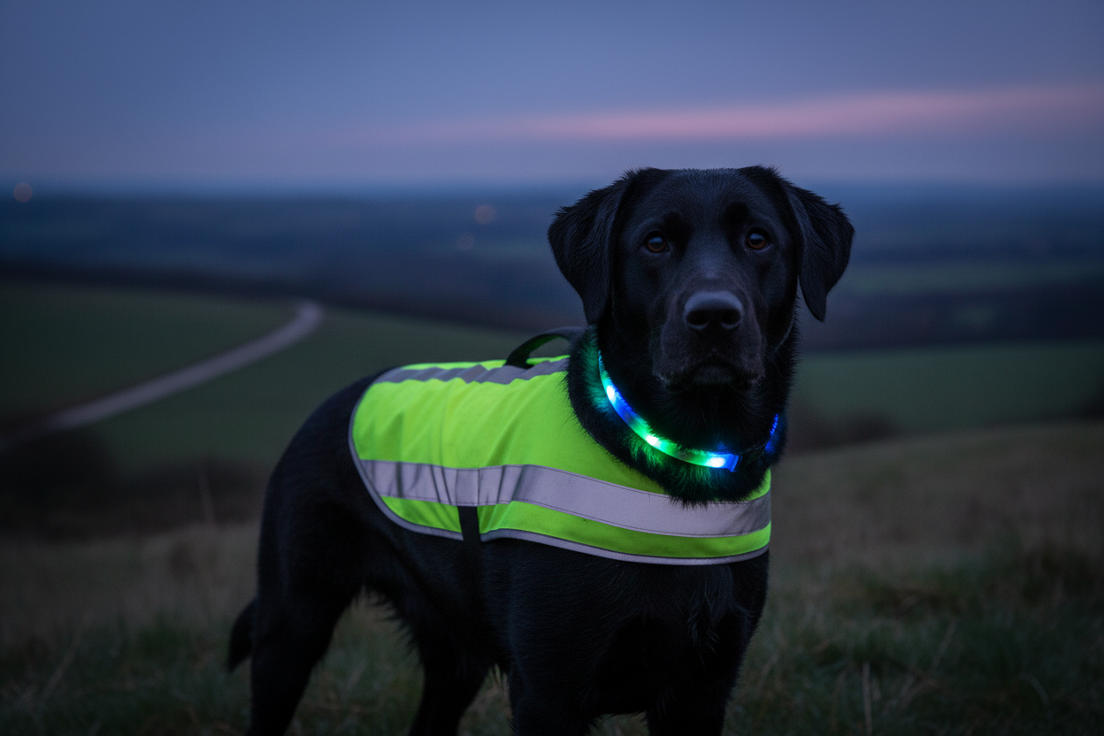 Reflektoren & Leuchthalsbänder für Hunde: So bleibt dein Hund im Dunkeln sichtbar und sicher