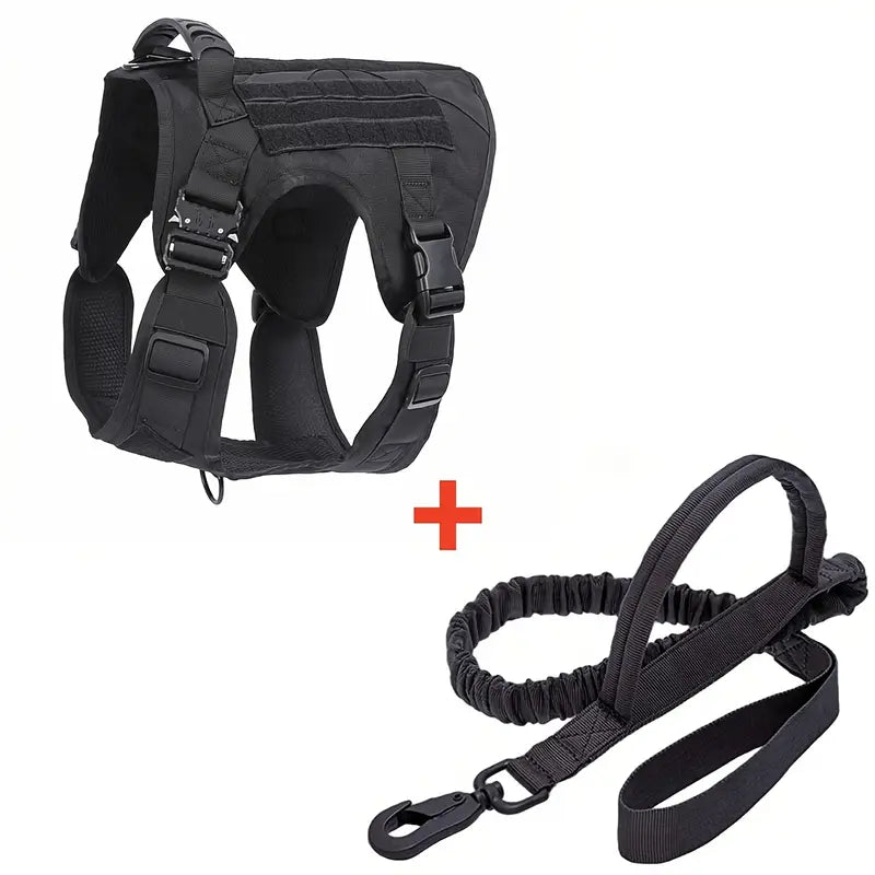 Taktisches Hundegeschirr & Leine im Set