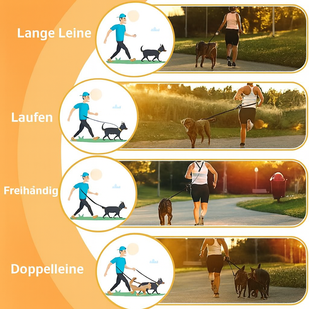 Multifunktionale Doppelend-Leine