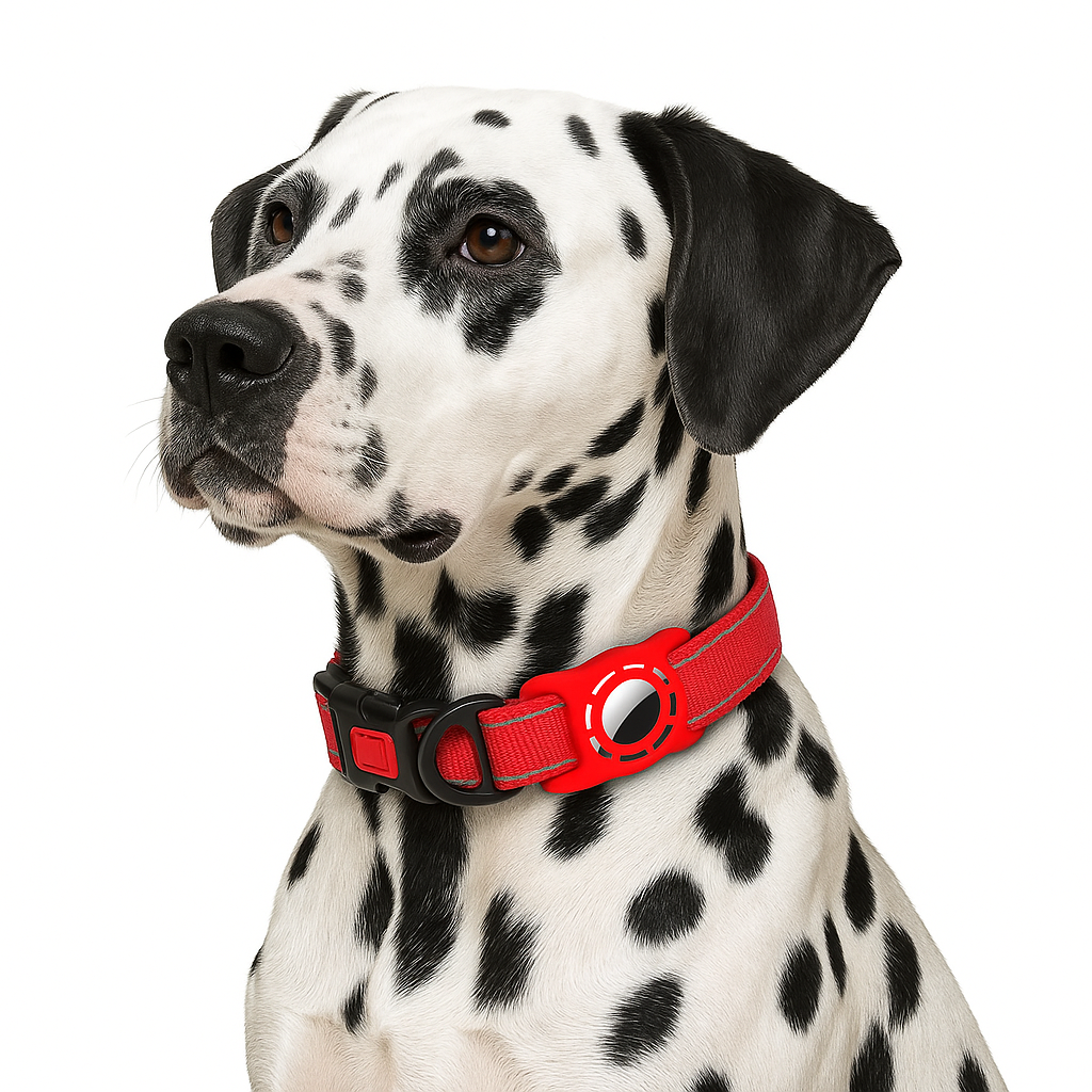 AirTag Hundehalsband – Reflektierendes, gepolstertes Halsband mit AirTag-Halter