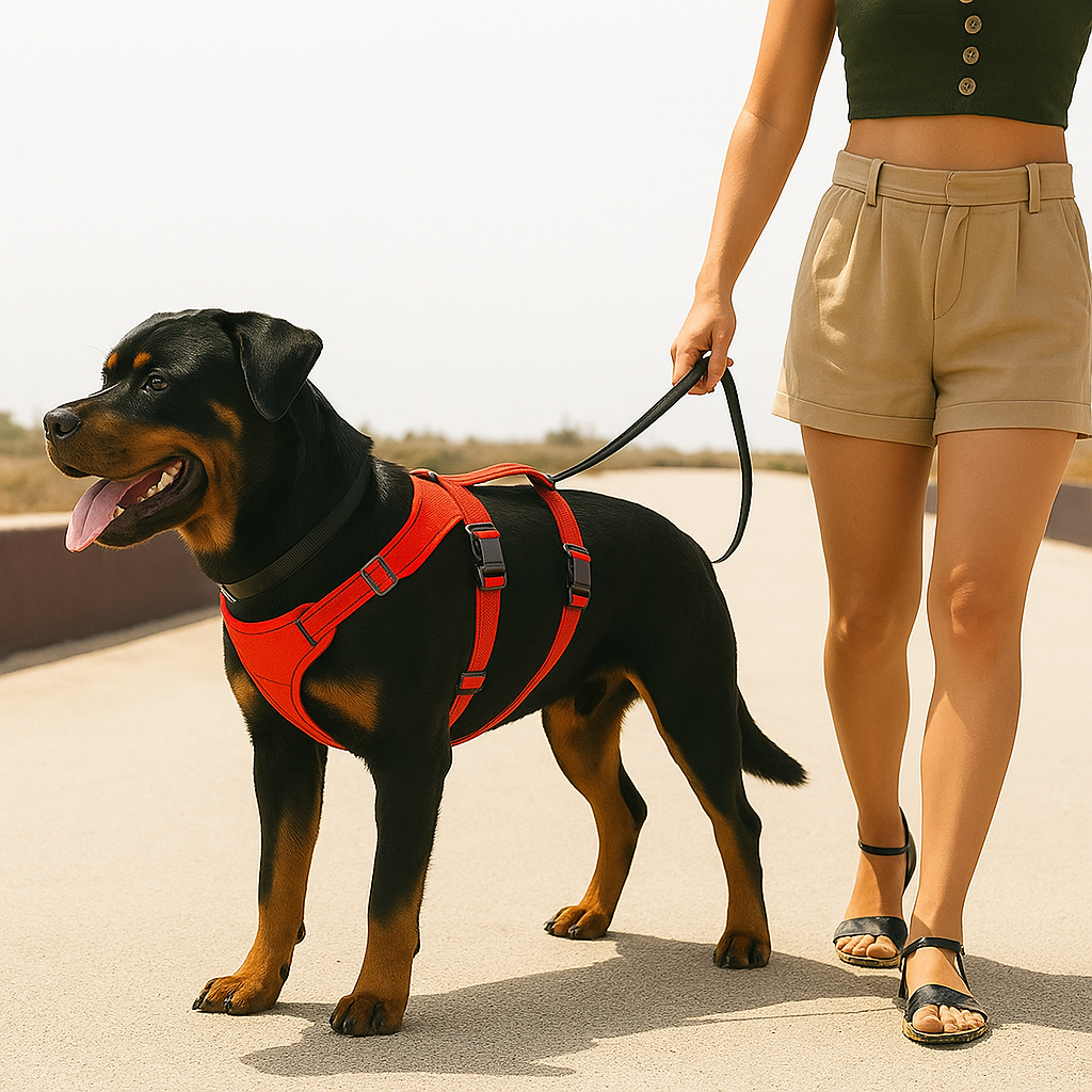 Fluchtsicheres Hundegeschirr mit Griff