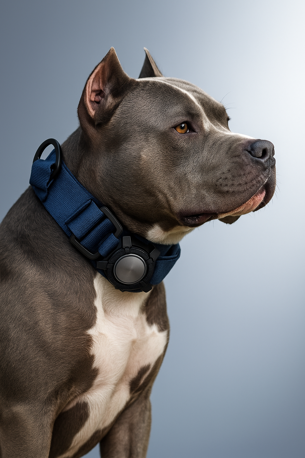 Taktisches Hundehalsband mit AirTag-Halter