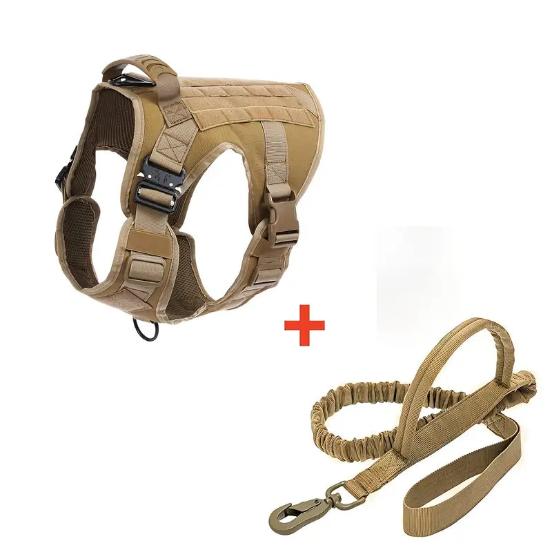 Taktisches Hundegeschirr & Leine im Set